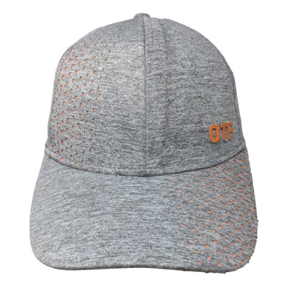 OTF Strapback Hat Gray One Size Adjustable Lightweight Breathable 6 Panel