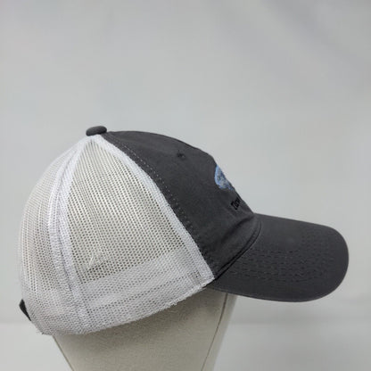 Three Rivers Ranch Idaho Strapback Trucker Hat Gray OSFM Mesh Back