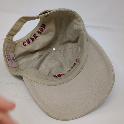 Cuffys Baseball Cap Beige One Size Cape Cod Summertime Tradition Slideback Hat