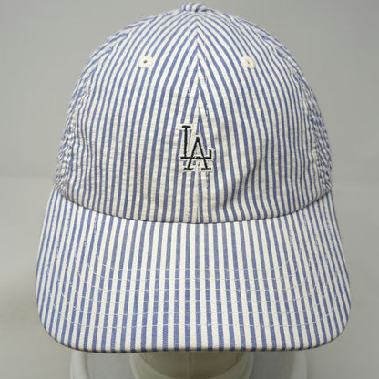 American Needle LA Dodgers MLB Baseball Cap Blue White One Size Seersucker Hat
