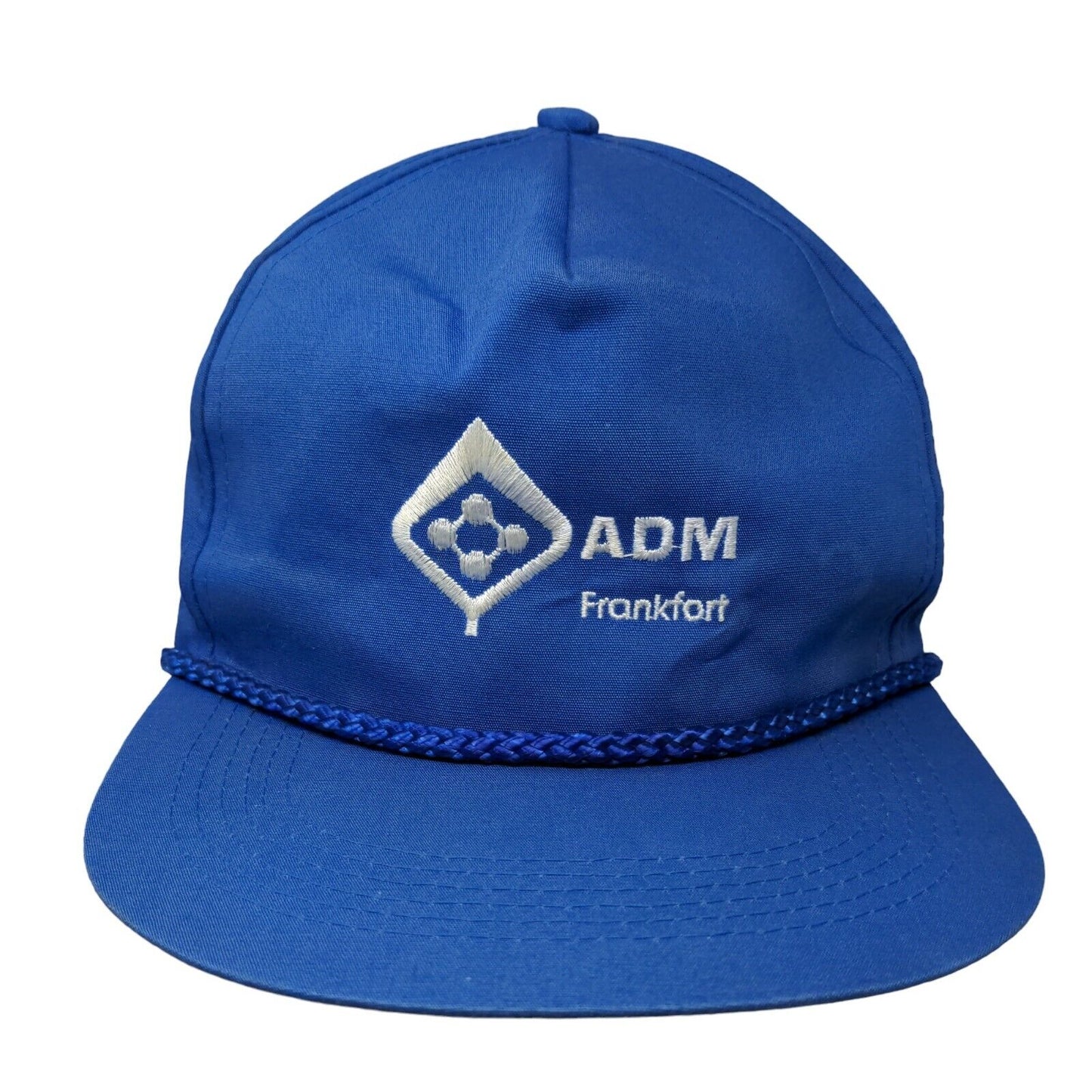 ADM Frankfort Snapback Rope Hat Blue OSFA Embroidered Capital Caps