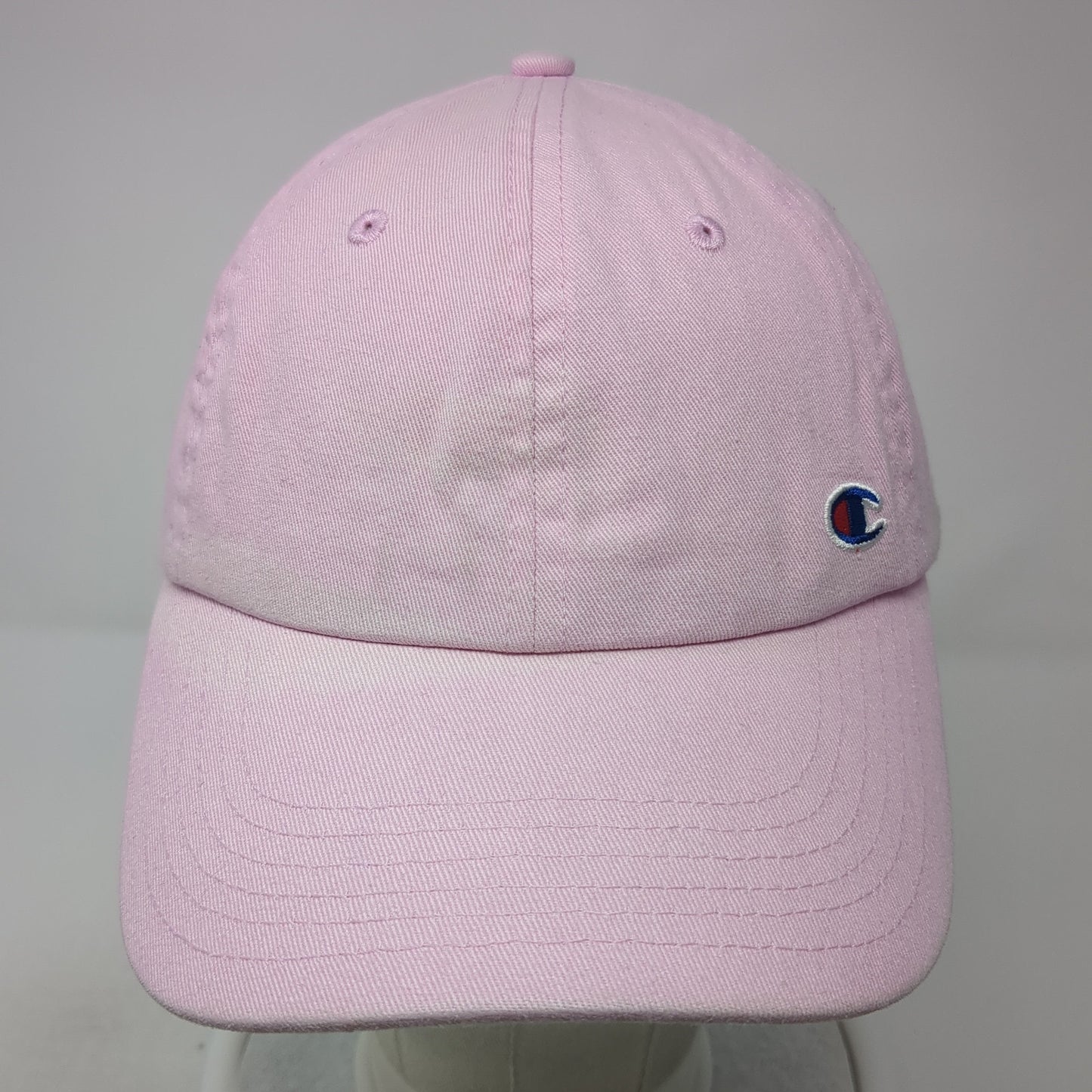 Champion Slideback Baseball Cap Pink One Size Adjustable Embroidered 6 Panel