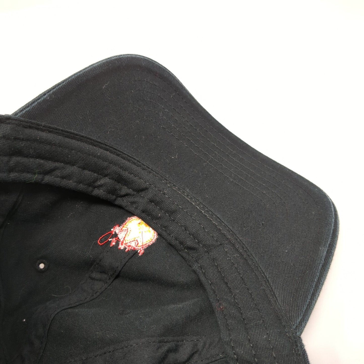 Fire Slideback Hat Black One Size Adjustable Embroidered Otto 6 Panel