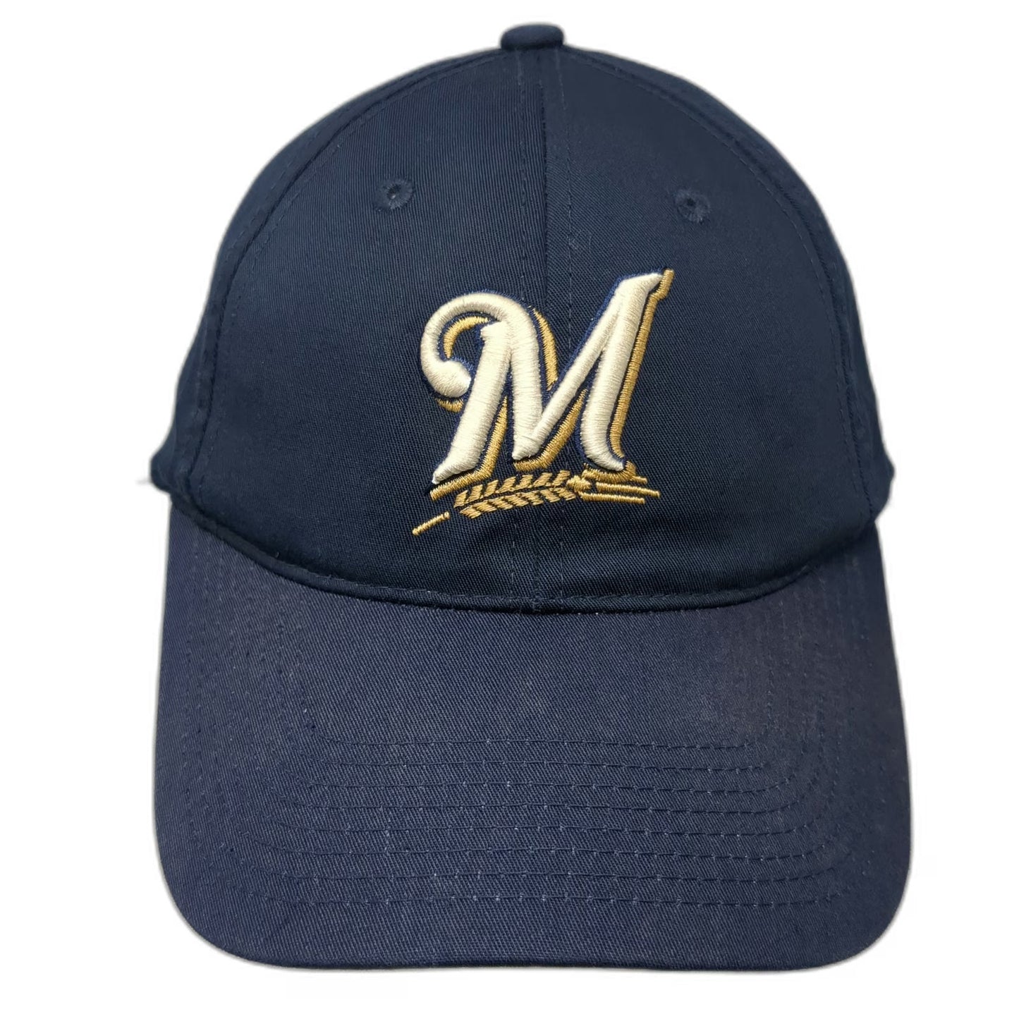 Milwaukee Brewers MLB Outdoor Baseball Cap Blue One Size OSFM Logo Strapback Hat