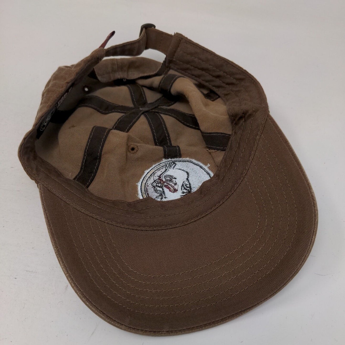 Florida State Seminoles Slideback Hat Brown OSFA Embroidered Logo NCAA TOW