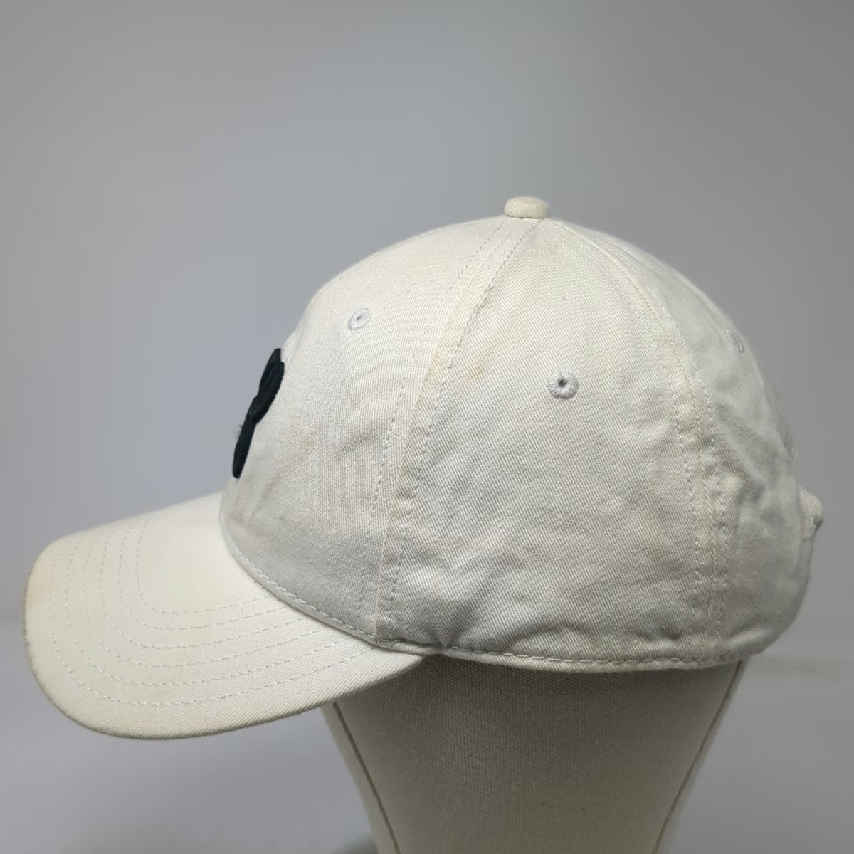 Bridgestone Baseball Cap Beige One Size Cotton Slideback Embroidered Logo Hat