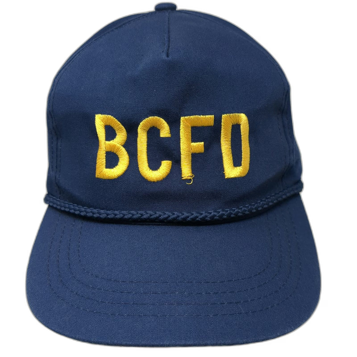 Yupoong BCFD Baker City Oregon 5 Panel Blue One Size Rope Snapback Hat Logo