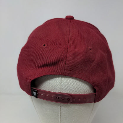 Face Everything & Rise Men's Snapback Hat Red Adjustable Embroidered Logo