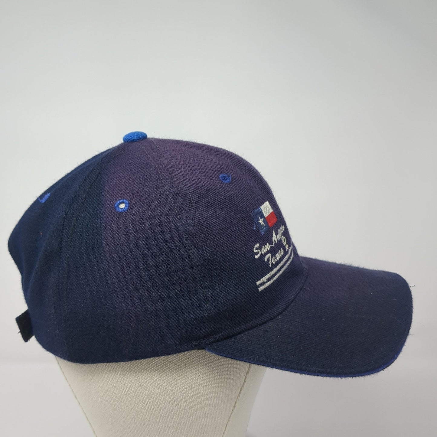 Alamo San Antonio Texas Baseball Cap Blue OS Adjustable Embroidered Patriotic