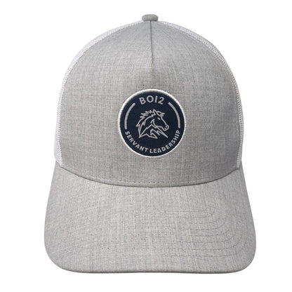 B012 Servant Leadership Snapback Trucker Hat Gray One Size Mesh Back