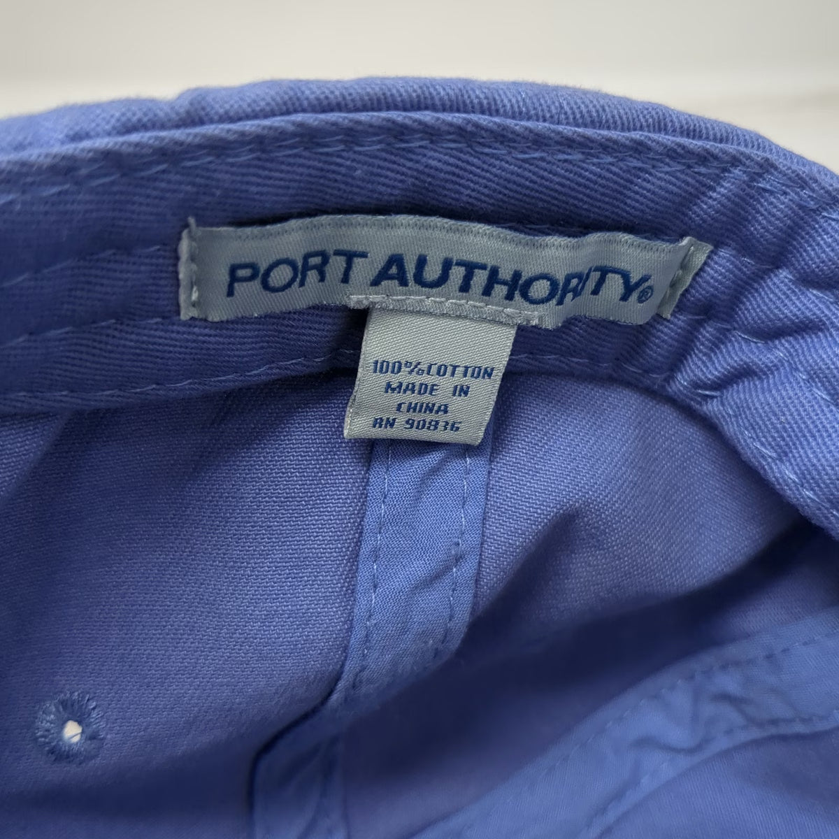 Port Authority Baseball Cap Blue One Size Strapback WonPad Horse Logo Hat Cotton