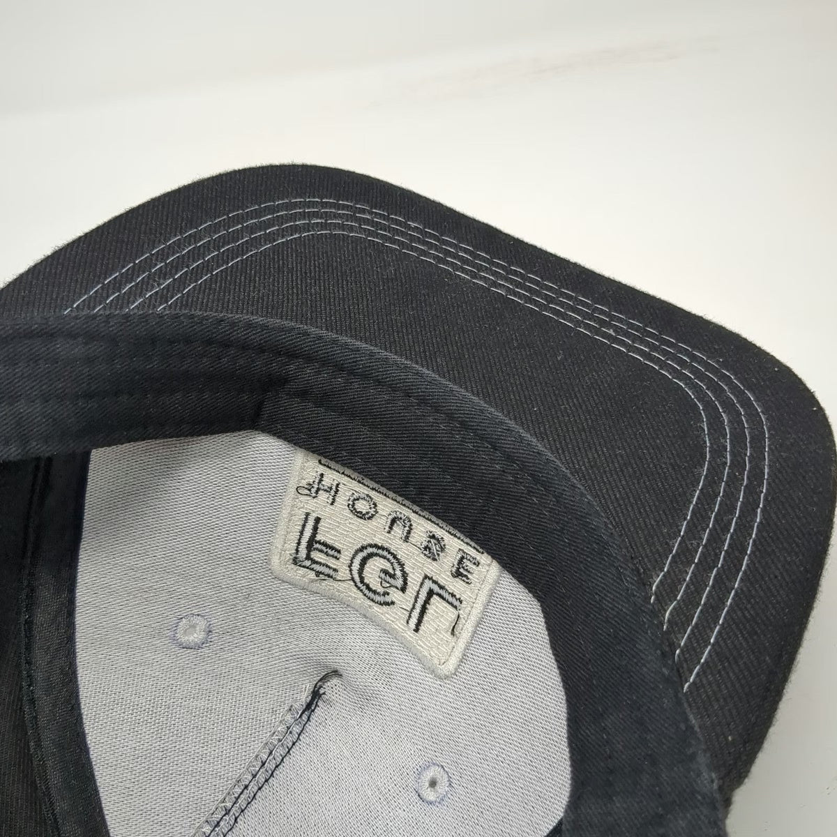 House Ten Black 5 Panel One Size Hat Nashville FGL Patch Flat Bill Snapback Bar