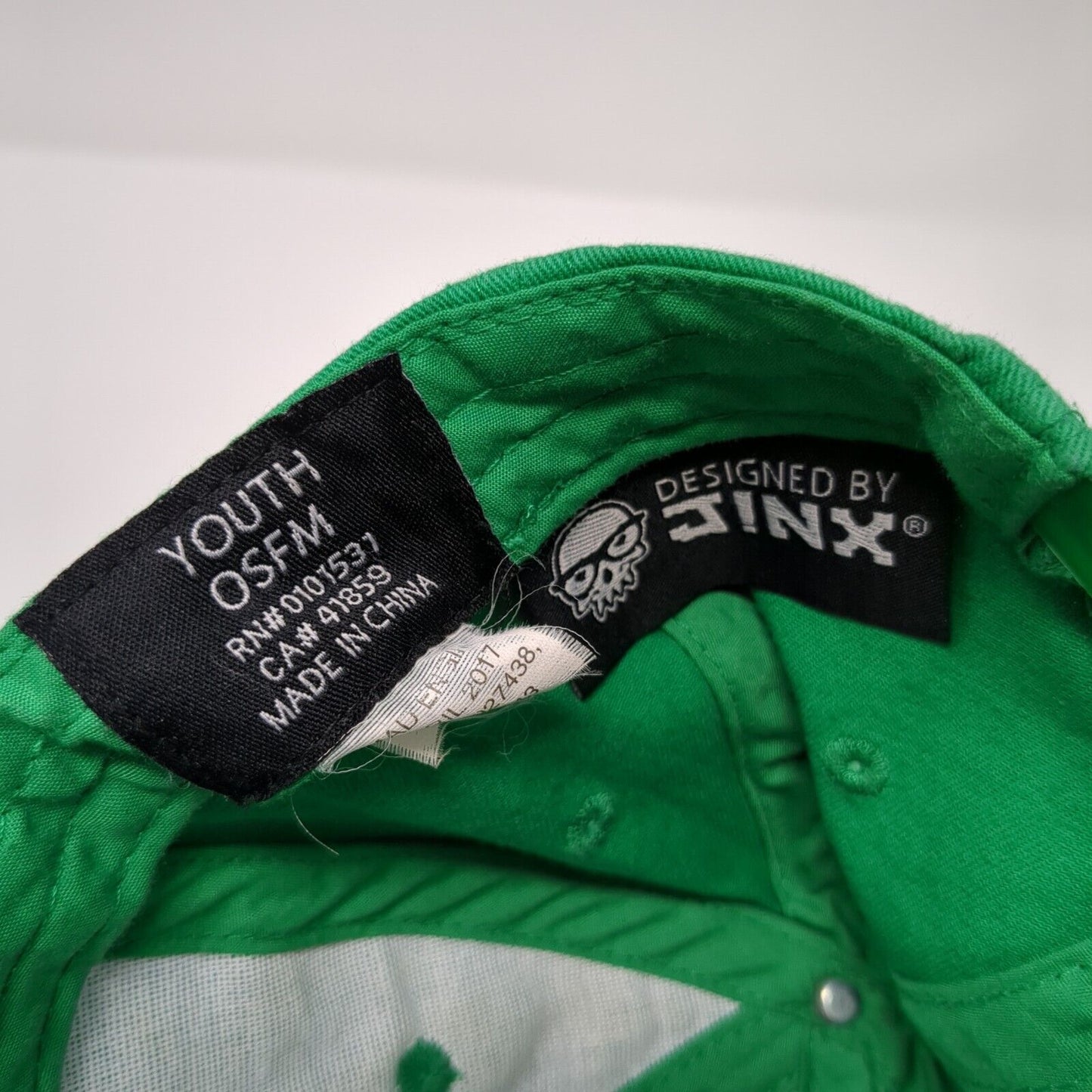 Minecraft Youth Snapback Hat Green OSFM Adjustable Embroidered 6 Panel Jinx