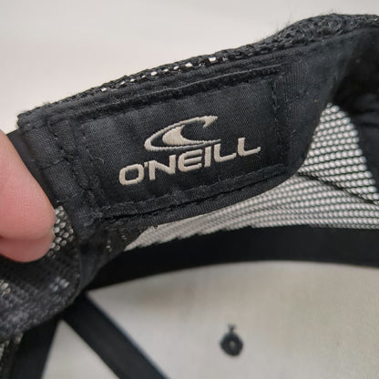 O'Neill Trucker Hat Black One Size Mesh Snapback Patch Surf Skate Beach Apparel