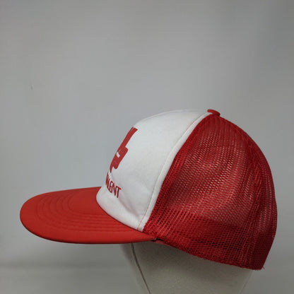 A-Plus Talent Snapback Mesh Back Trucker Hat Red One Size Colorblock