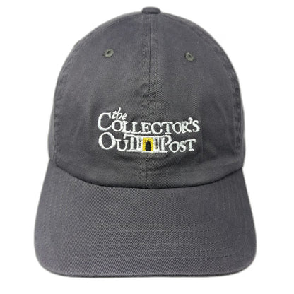 Port Authority Baseball Cap Gray XL Collector's Outpost Logo Fitted Stretch Hat