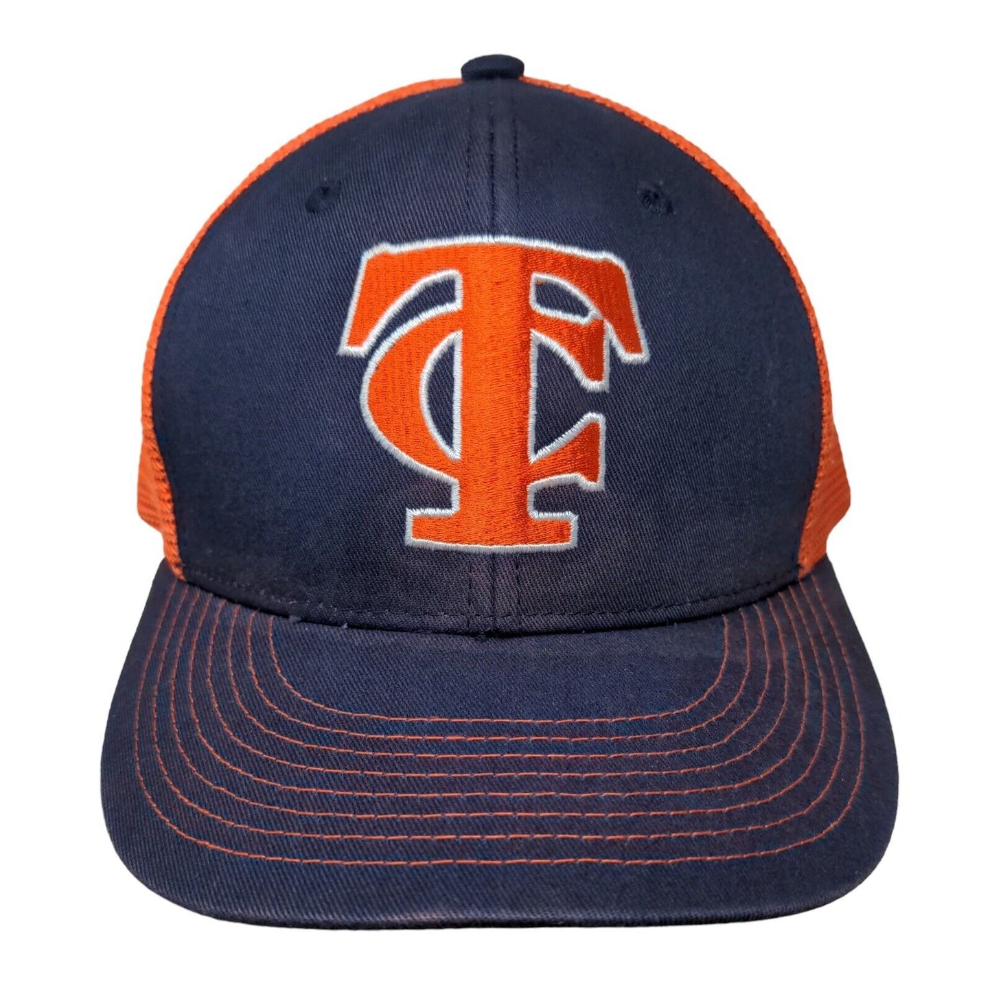 Clemson Tigers Snapback Mesh Back Trucker Hat Blue Orange OS Embroidered NCAA