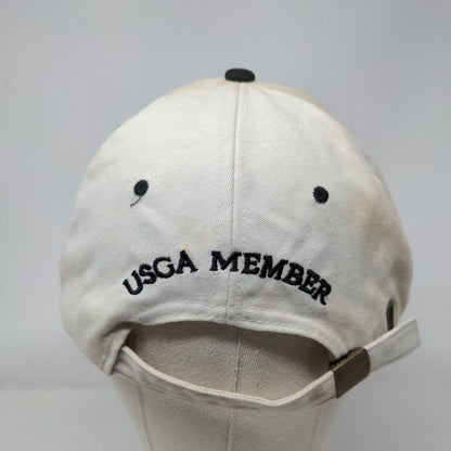 2002 US Open Bethpage Black Slideback Hat Cream One Size USGA Member