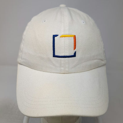 Ahead Baseball Cap White One Size First Trust Logo Slideback Hat Cotton Curved
