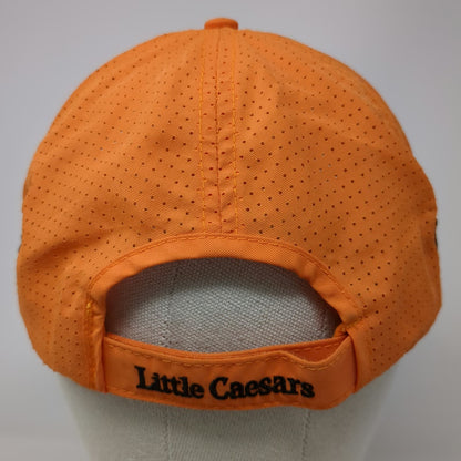 Blue Line Little Caesars Baseball Cap Orange One Size Perforated Strapback Hat