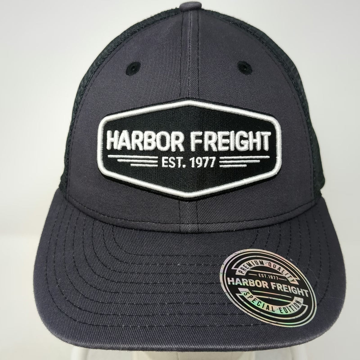 Harbor Freight Tools Trucker Hat Gray One Size Special Edition Mesh Snapback