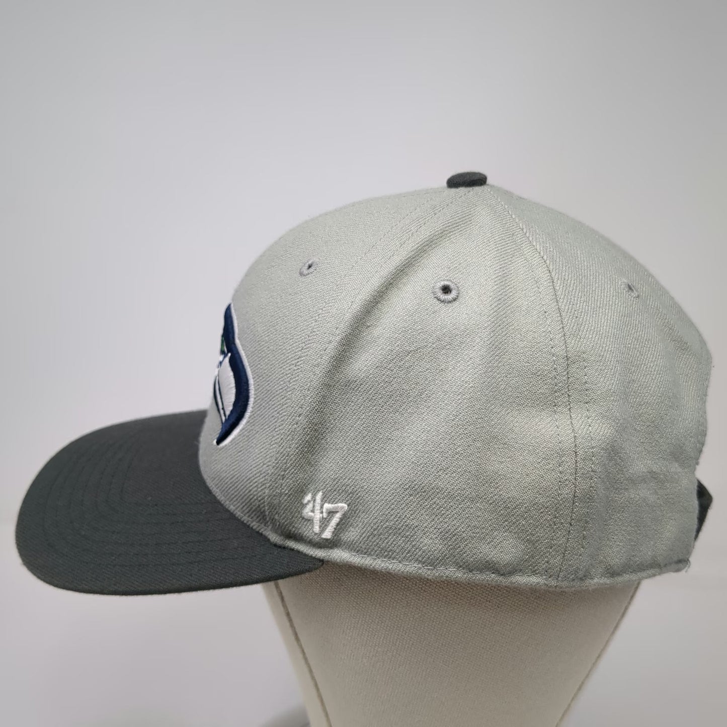 Seattle Seahawks NFL '47 Brand Gray Black One Size Cap Super Bowl XLIX Flat Hat