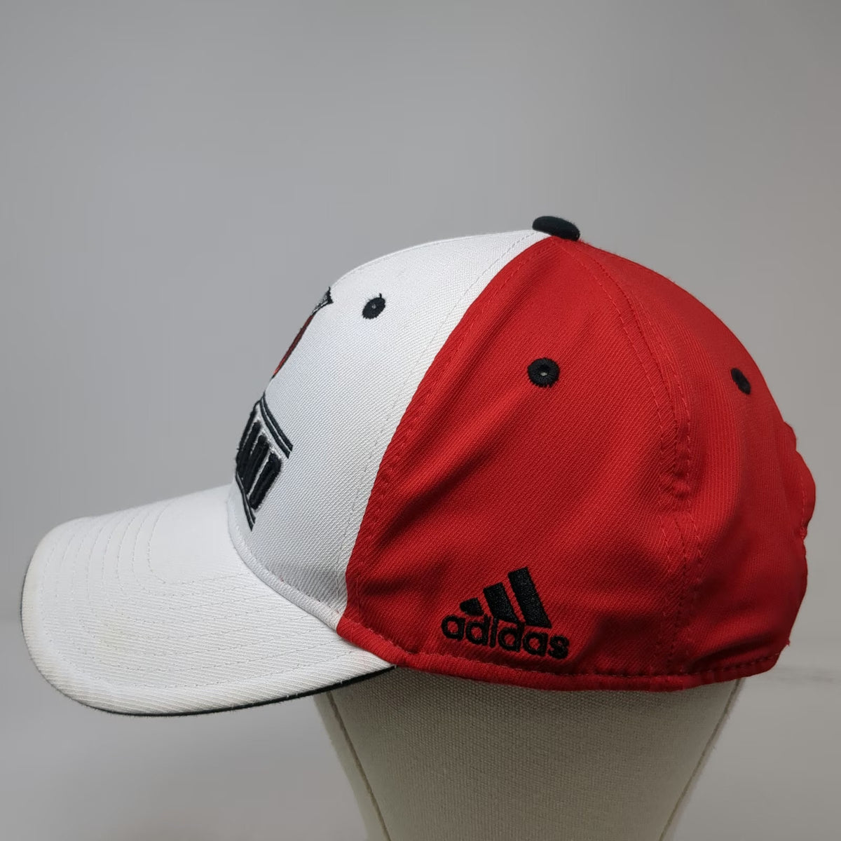 Portland Trail Blazers NBA Adidas Snapback Hat White Red Black One Size Pinwheel