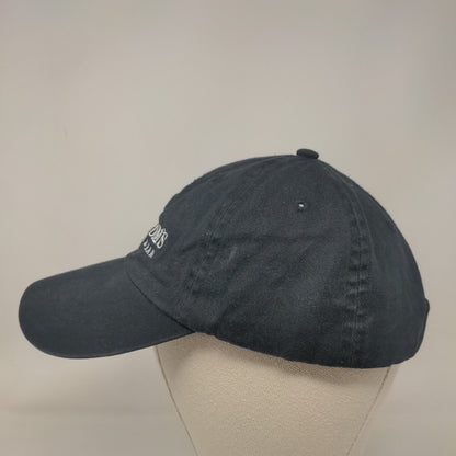 Our Mom's Restaurant & Bar Strapback Hat Black One Size Embroidered