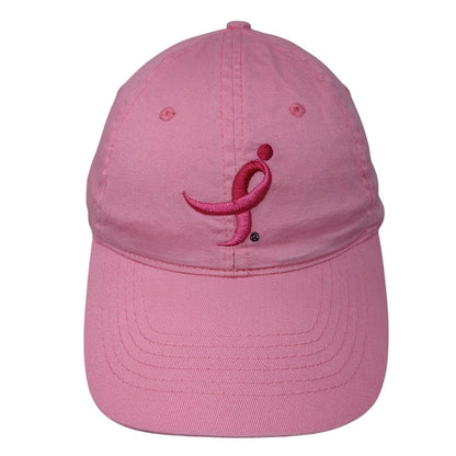 NAPA All Out For The Cure Strapback Hat Pink One Size Adjustable Embroidered