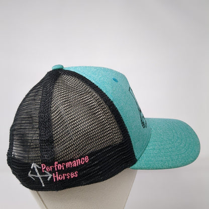 ICA Idaho Cowboys Assn Inc Snapback Trucker Hat Green OS Adjustable Mesh Back