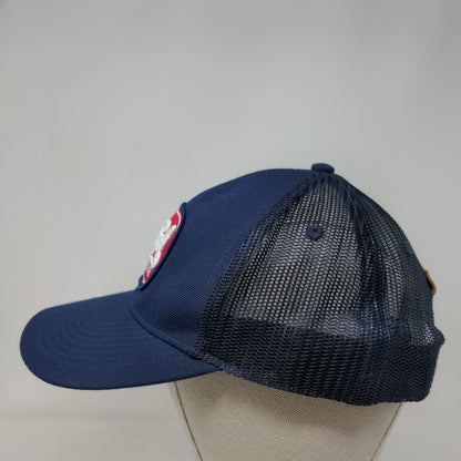 USA Estd. 1776 Snapback Mesh Back Trucker Hat Blue One Size Local Crowns