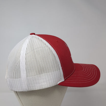 Bishop Cattle Company Snapback Mesh Back Trucker Hat Red One Size