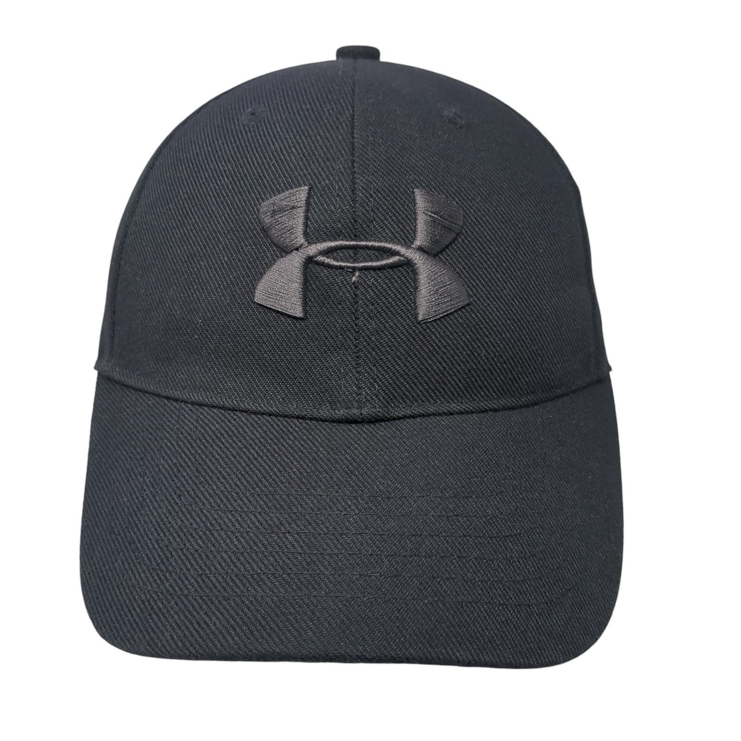 Under Armour Spell Out Strapback Hat Black One Size Embroidered Logo