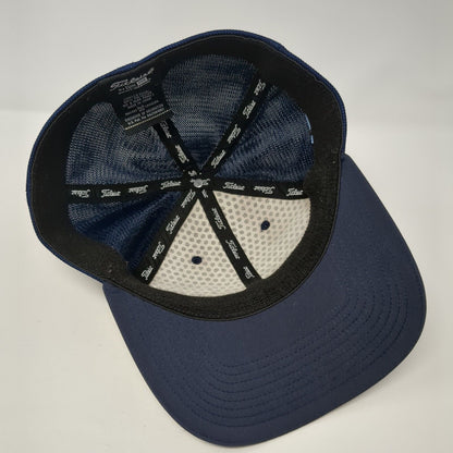 Titleist Fitted Mesh Back Hat Blue Small-Medium Embroidered New Era