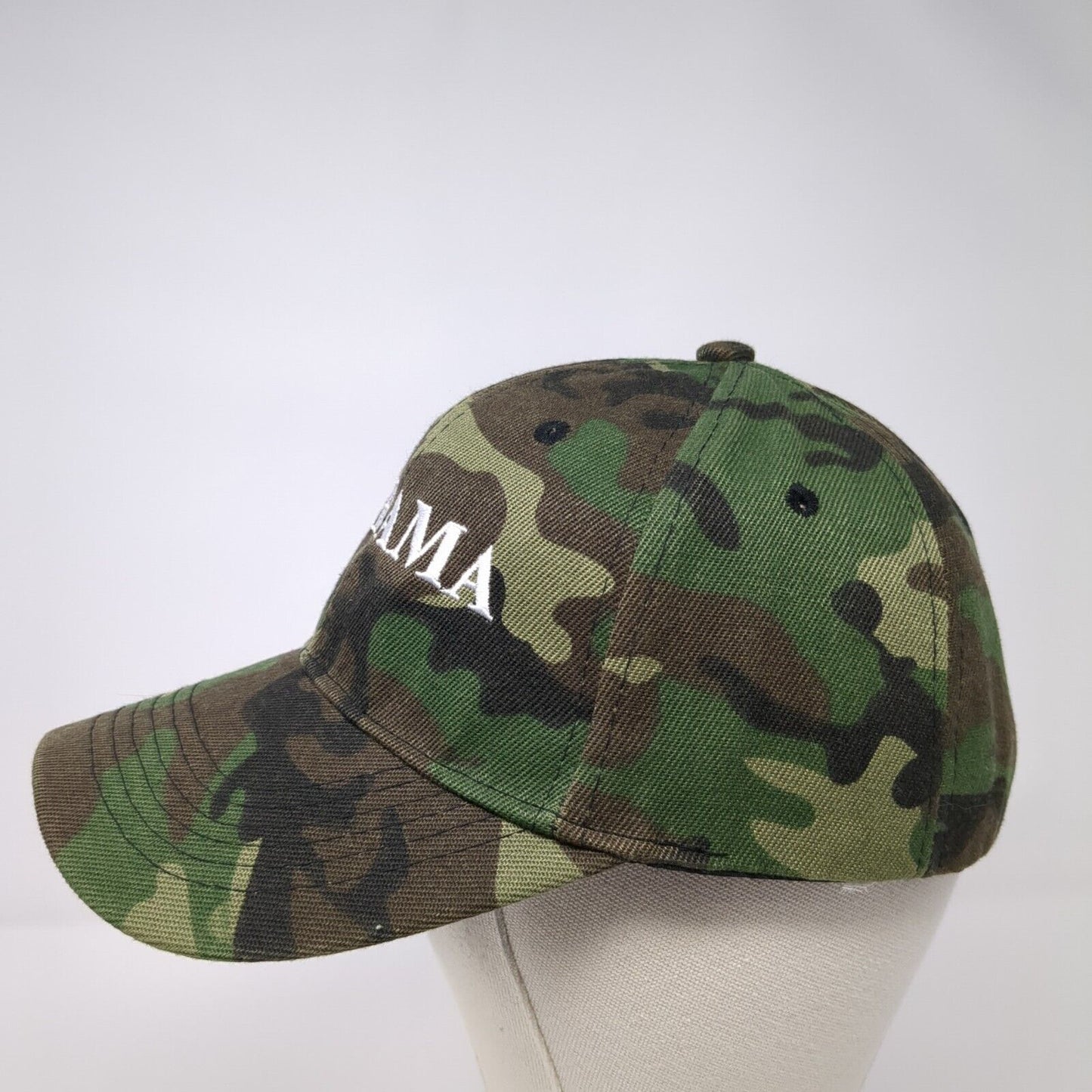 Alabama Strapback Hat Camouflage One Size Adjustable Embroidered