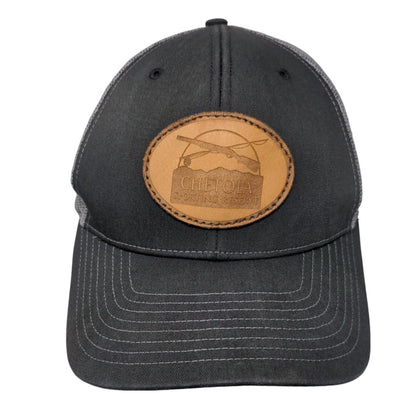 Chetola Sporting Reserve Snapback Trucker Hat Gray One Size Leather Patch