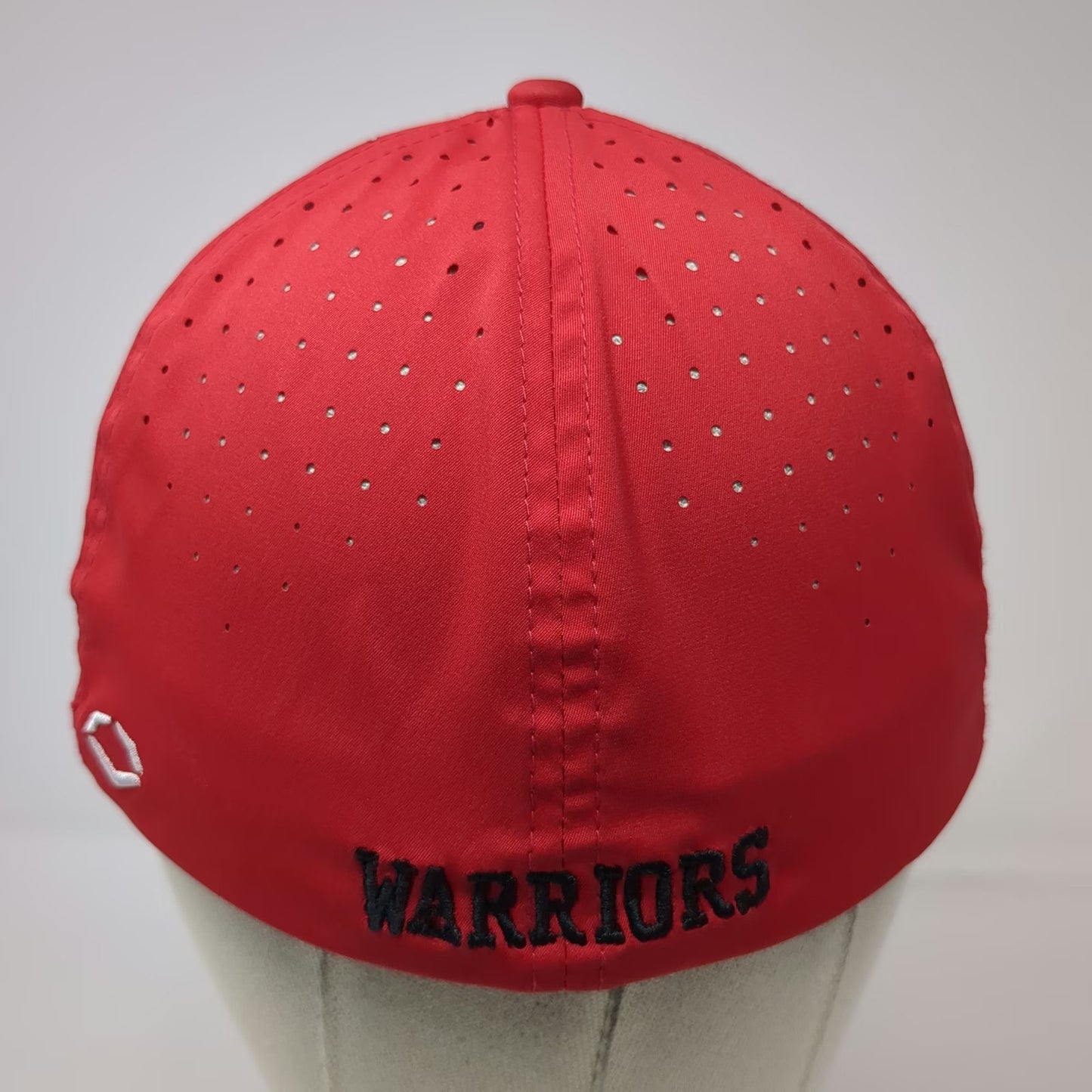 EvoShield Baseball Cap Red White M Warriors Perforated Flexfit Team Logo hat