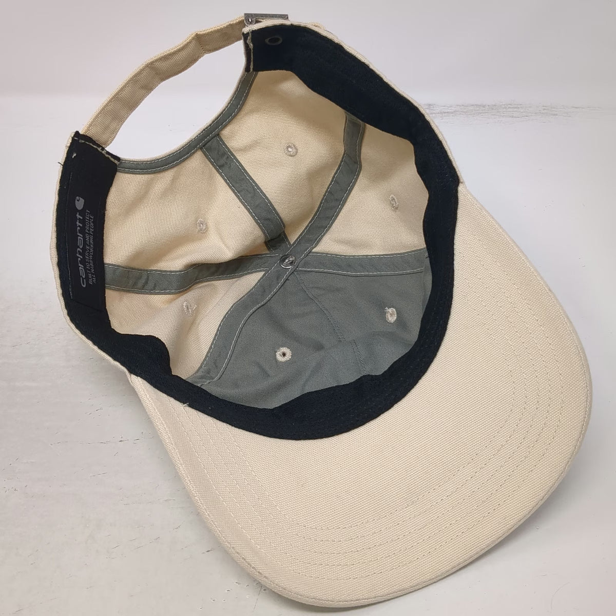 Carhartt Baseball Cap Beige One Size Floral Graphic Hat Slideback Adjustable