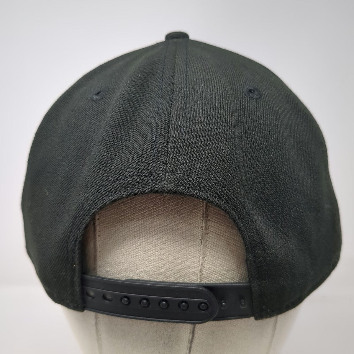 New Era California Angels MLB Snapback Hat Black Halo Logo Gray Underbrim