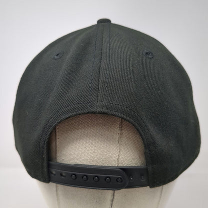 New Era California Angels MLB Snapback Hat Black Halo Logo Gray Underbrim