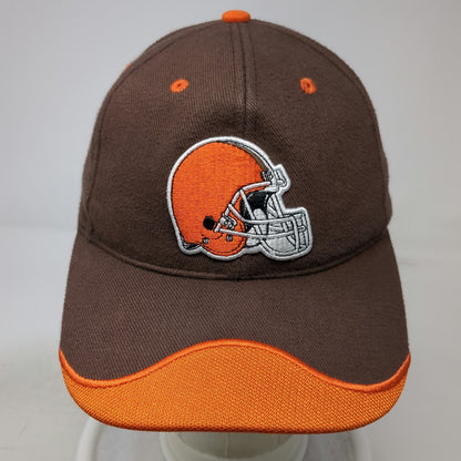 Cleveland Browns NFL Brown Orange One Size Cap Strapback Helmet Logo Embroidery