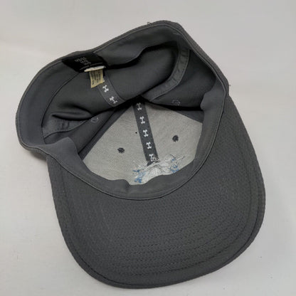 True North Tower Fitted Hat Gray M/L Embroidered Holes Breathable Under Armour