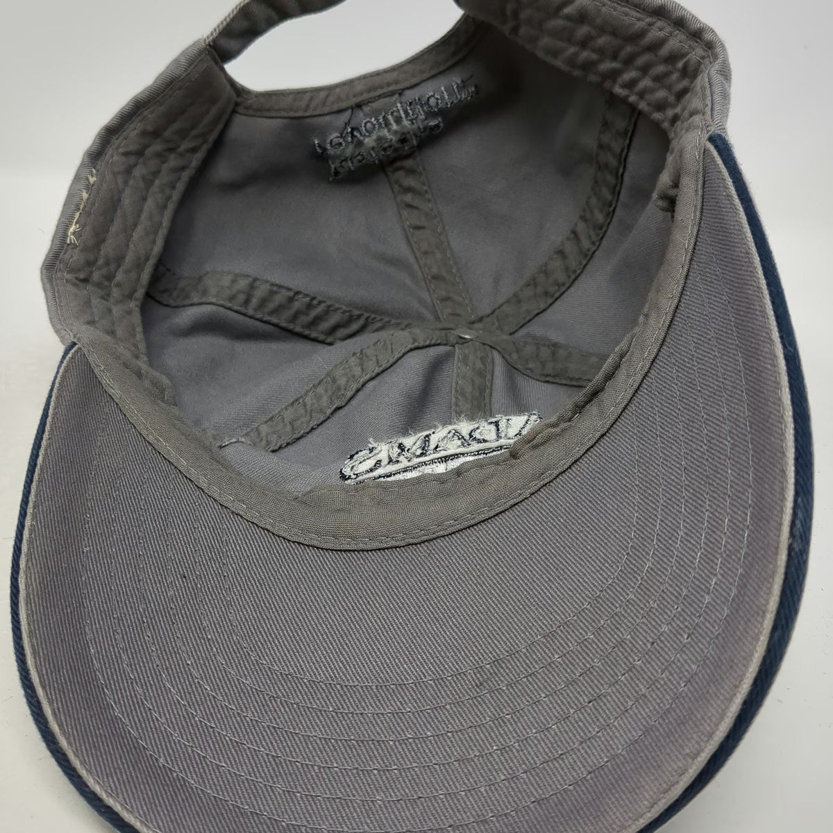 Sam Adams Light Beer Baseball Cap Gray Blue One Size Slideback Sandwich Brim Hat