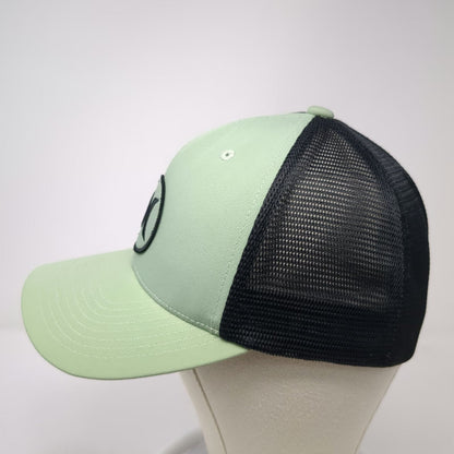 Hurley Baseball Cap Green M Mesh Back Flexfit Fitted Logo Sport Performance Hat