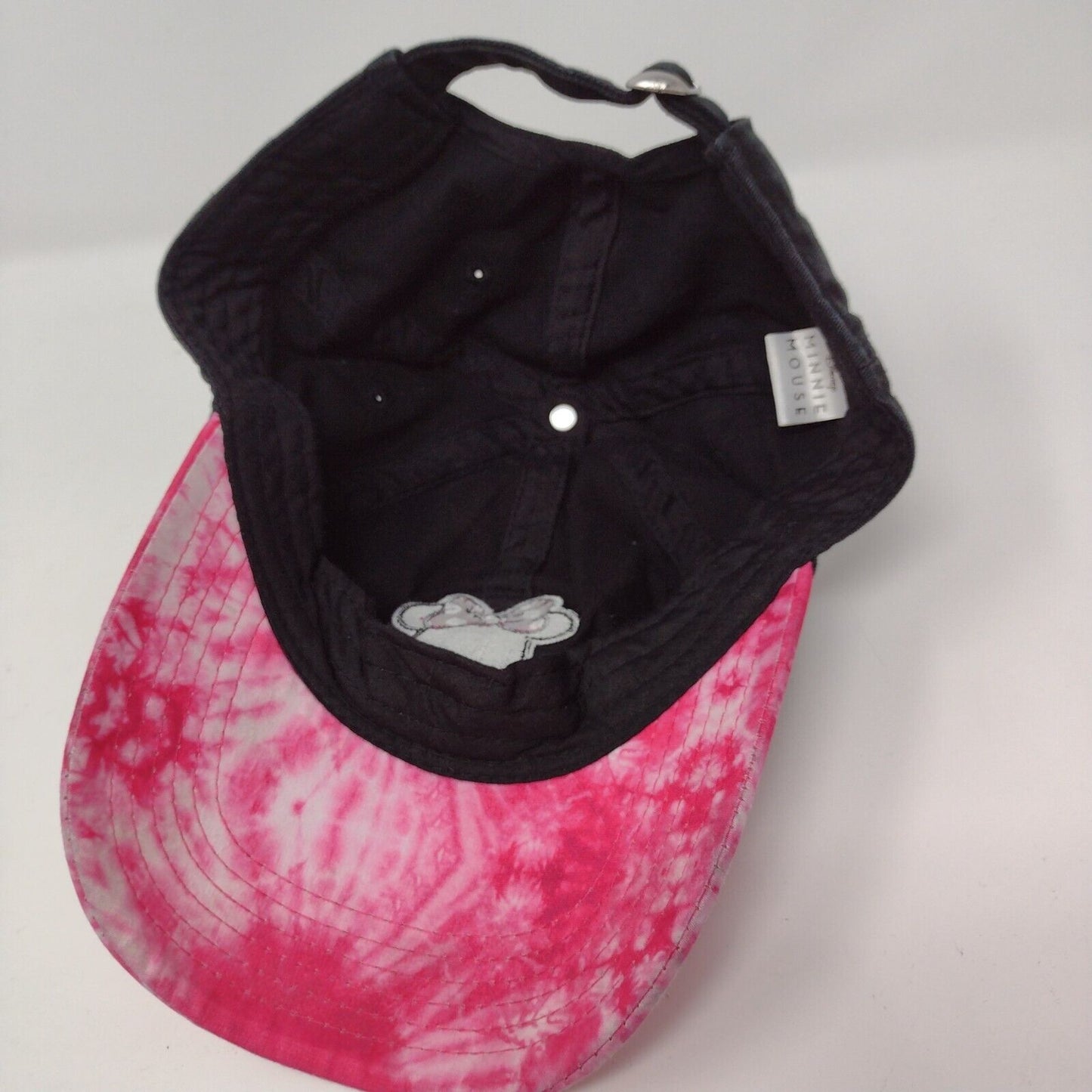 Minnie Mouse Slideback Hat Multicolor OSFA Adjustable Tie Dye Disney