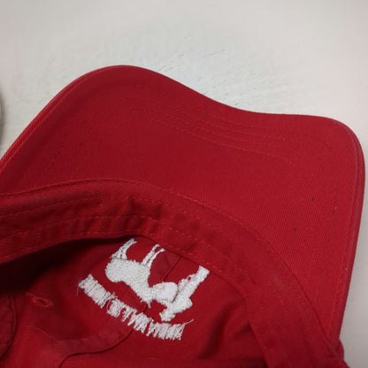 Imperial Baseball Cap Red One Size Buck Brannaman Clinic Horse Embroidery Hat