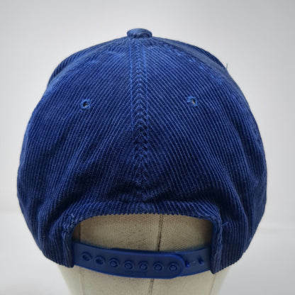 Kansas Jayhawks NCAA Blue Trucker One Size Snapback Corduroy Hat Embroidered
