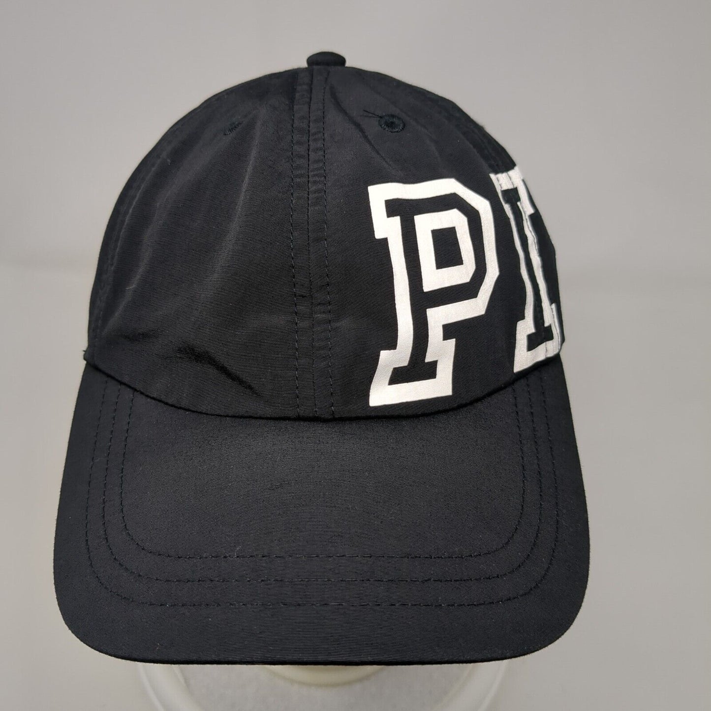 PINK Slideback Hat Black OSFA Adjustable 6 Panel Vented Holes Victoria's Secret
