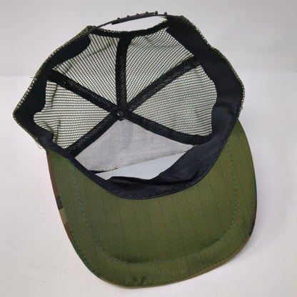 8th Maintenance Squadron Snapback Trucker Hat Camouflage OS Adjustable Mesh Back