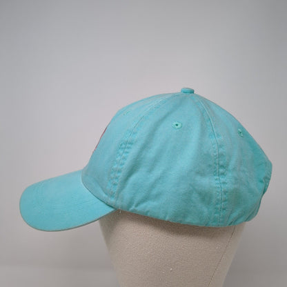 Monogram Slideback Hat Blue One Size Adjustable Embroidered 6 Panel Adams